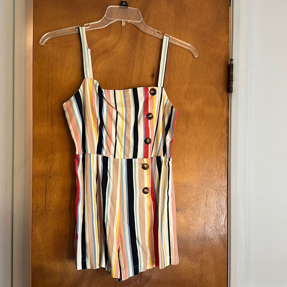 Striped forever 21 romper